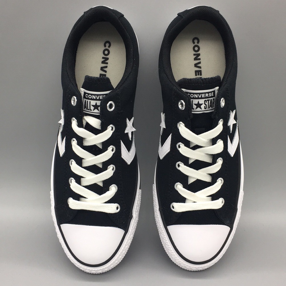 CONVERSE STAR PLAYER OX Low Black White 264477F - Picture 8 of 8